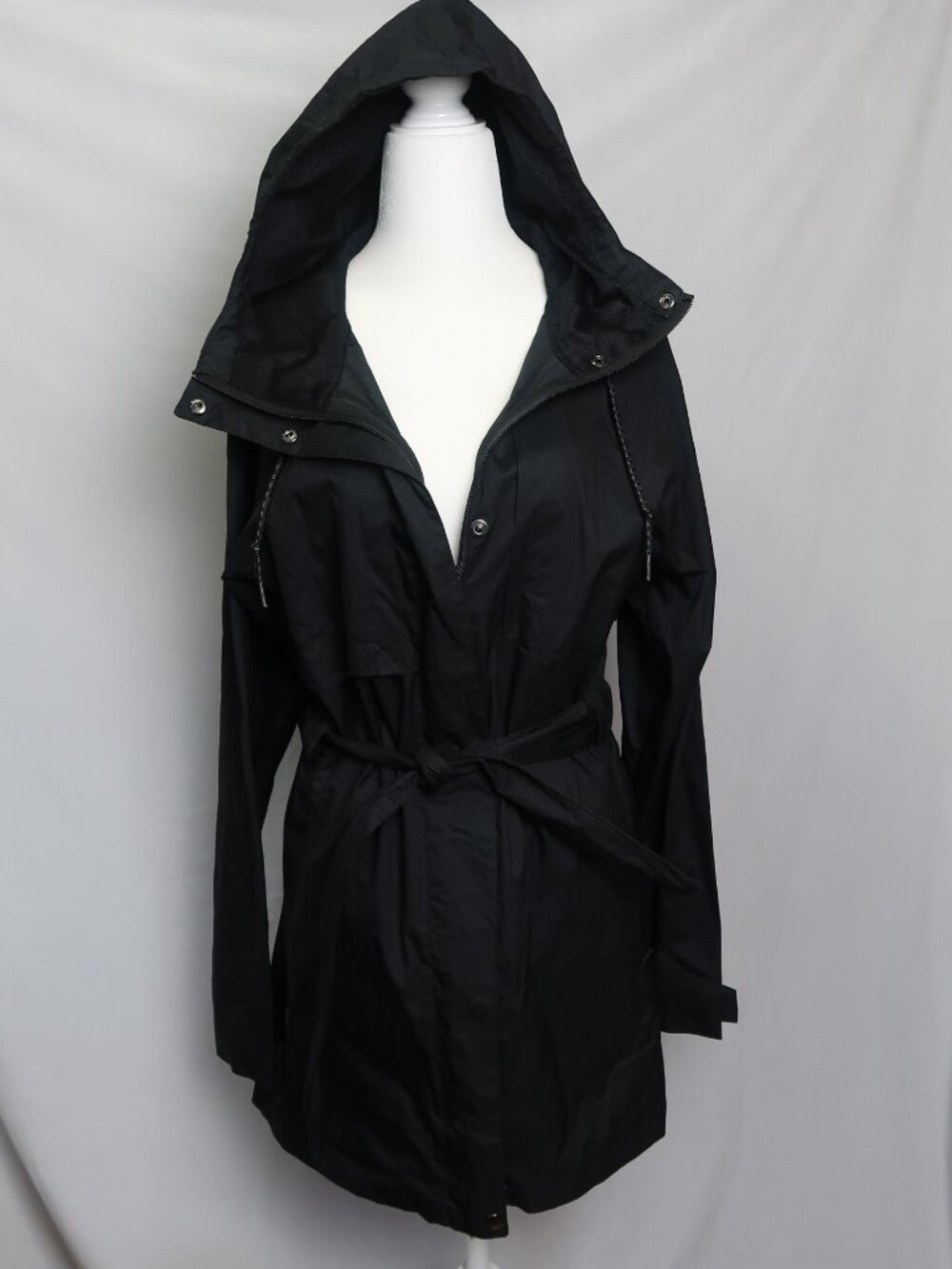 columbia long black rain jacket